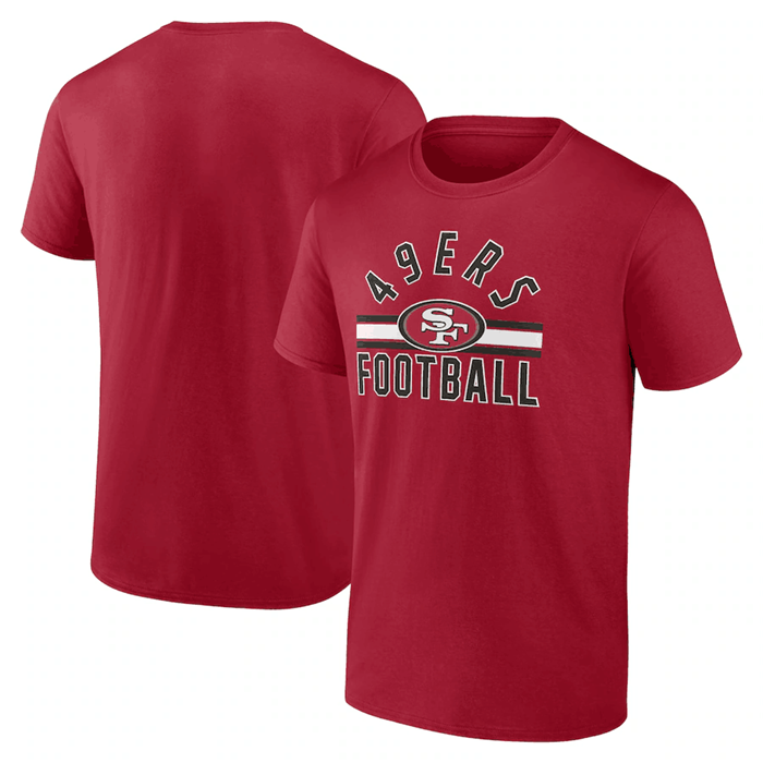 San Francisco 49ers Scarlet Arch Stripe T-Shirt